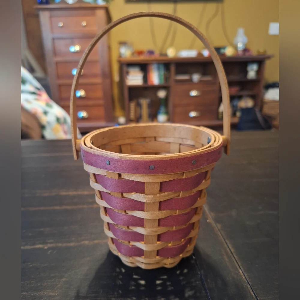 Longaberger Small Woven Basket with Handle